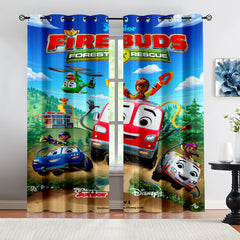 Firebuds Blackout Curtains Drapes For Window Treatment Set