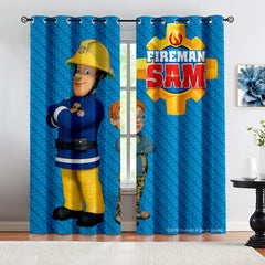 Fireman Sam Blackout Curtains Drapes For Window Treatment Set