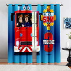 Fireman Sam Blackout Curtains Drapes For Window Treatment Set