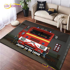 Fireman Sam Cosplay Carpet Living Room Bedroom Sofa Rug Door Mat