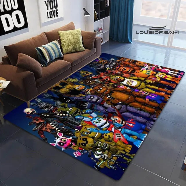 Five Nights At Freddys Cosplay Carpet Living Room Bedroom Sofa Rug Door Mat