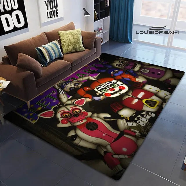 Five Nights At Freddys Cosplay Carpet Living Room Bedroom Sofa Rug Door Mat