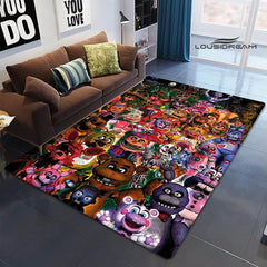 Five Nights At Freddys Cosplay Carpet Living Room Bedroom Sofa Rug Door Mat