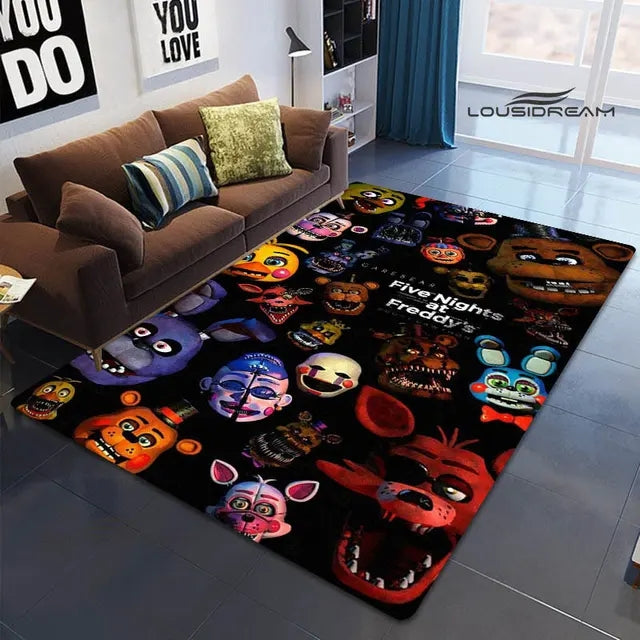 Five Nights At Freddys Cosplay Carpet Living Room Bedroom Sofa Rug Door Mat