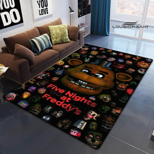 Five Nights At Freddys Cosplay Carpet Living Room Bedroom Sofa Rug Door Mat