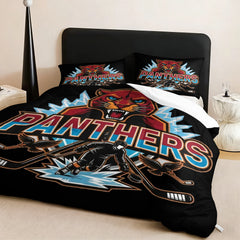 Florida Panthers Hockey League Comforter Pillowcase Sets Blanket All Season Reversible Quilted Duvet