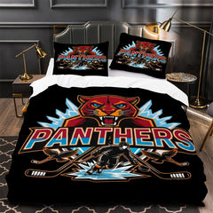 Florida Panthers Hockey Duvet Cover Quilt Case Pillowcase Bedding Set Without Filler