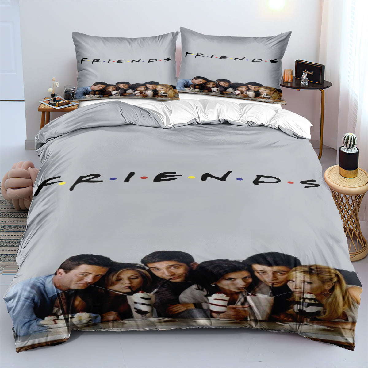 Friends Duvet Cover Quilt Cover Pillowcase Bedding Set Home Decor
