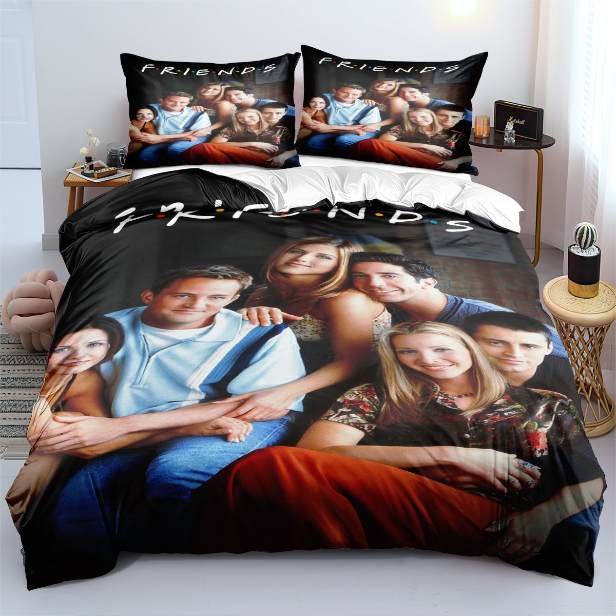 Friends Duvet Cover Quilt Cover Pillowcase Bedding Set Home Decor