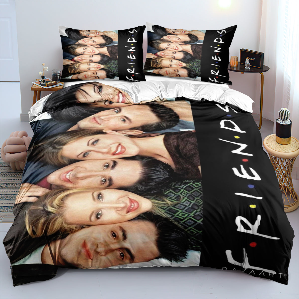 Friends Duvet Cover Quilt Cover Pillowcase Bedding Set Home Decor