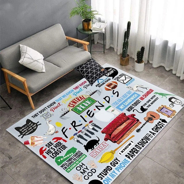 Friends TV Carpet Living Room Bedroom Sofa Rug Door Mat