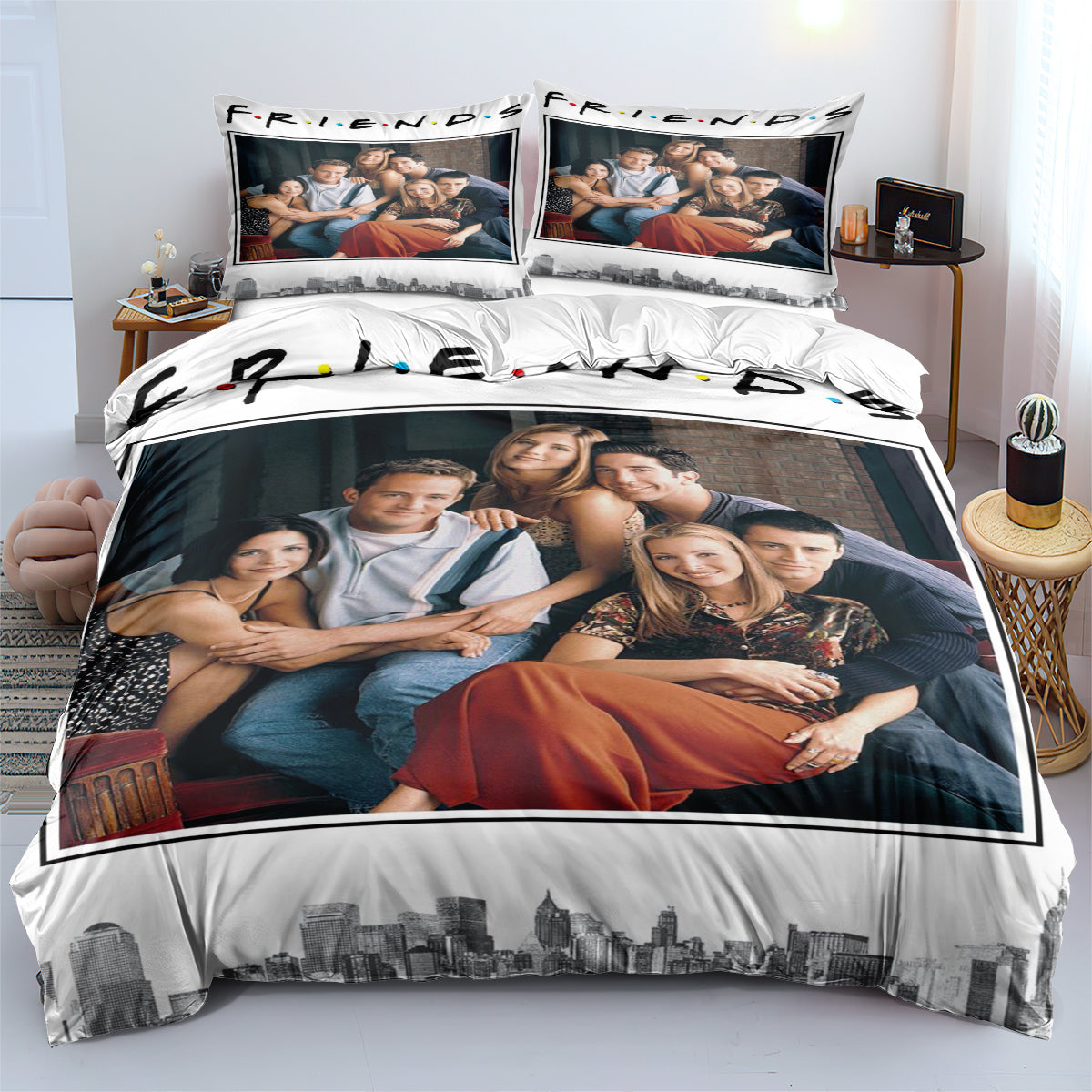 Friends TV Duvet Cover Quilt Cover Pillowcase Bedding Set Bed Linen Home Decor