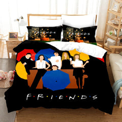 Friends TV Duvet Cover Quilt Cover Pillowcase Bedding Set Bed Linen Home Decor