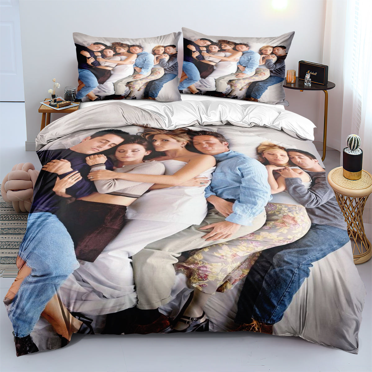 Friends TV Duvet Cover Quilt Cover Pillowcase Bedding Set Bed Linen Home Decor