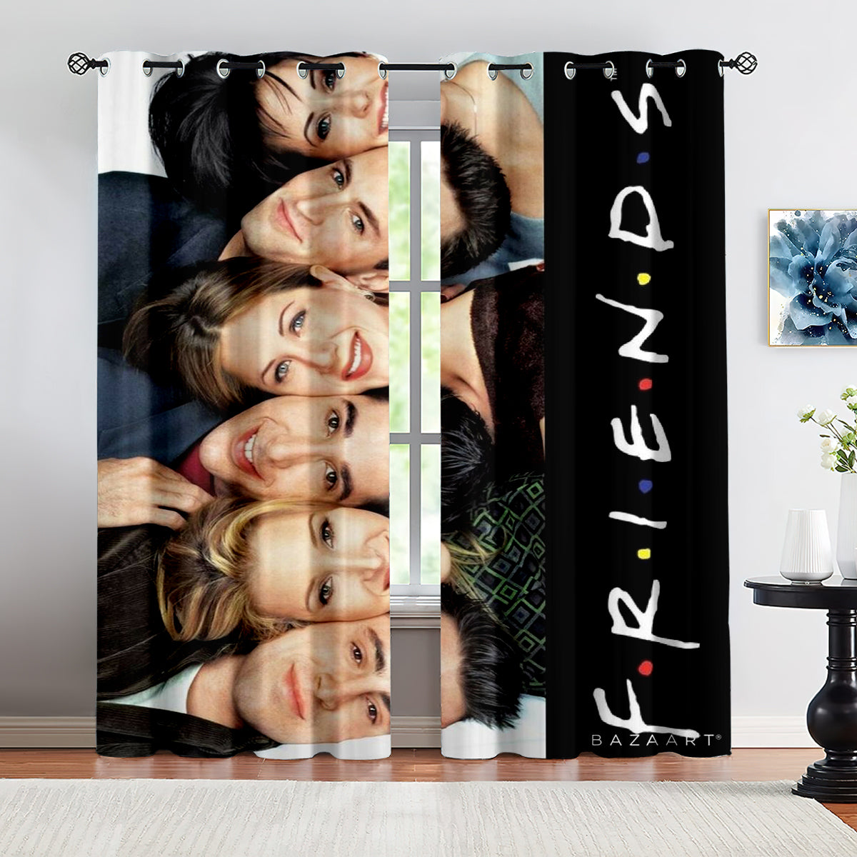 Friends Tv Curtains Pattern Blackout Window Drapes