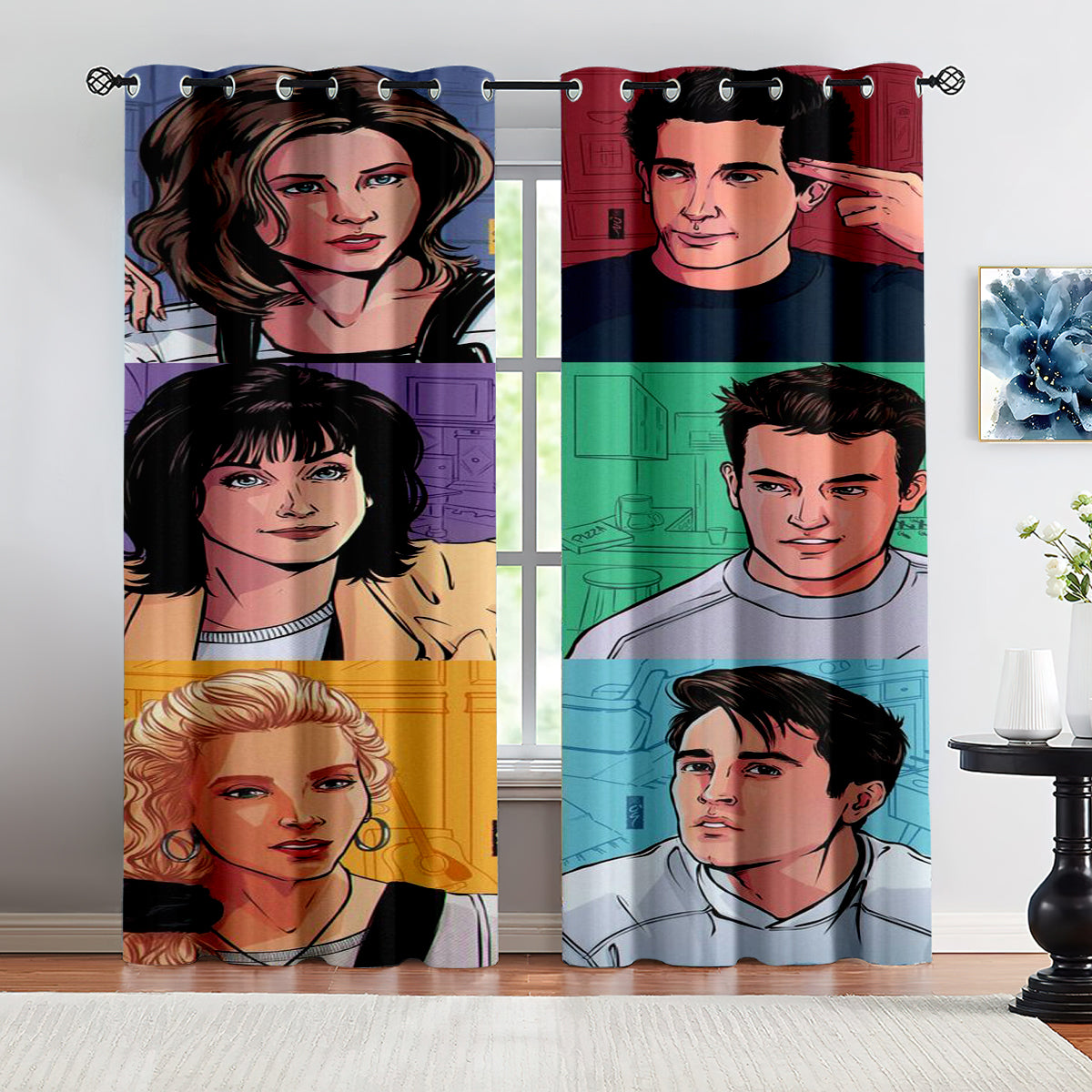 Friends Tv Curtains Pattern Blackout Window Drapes