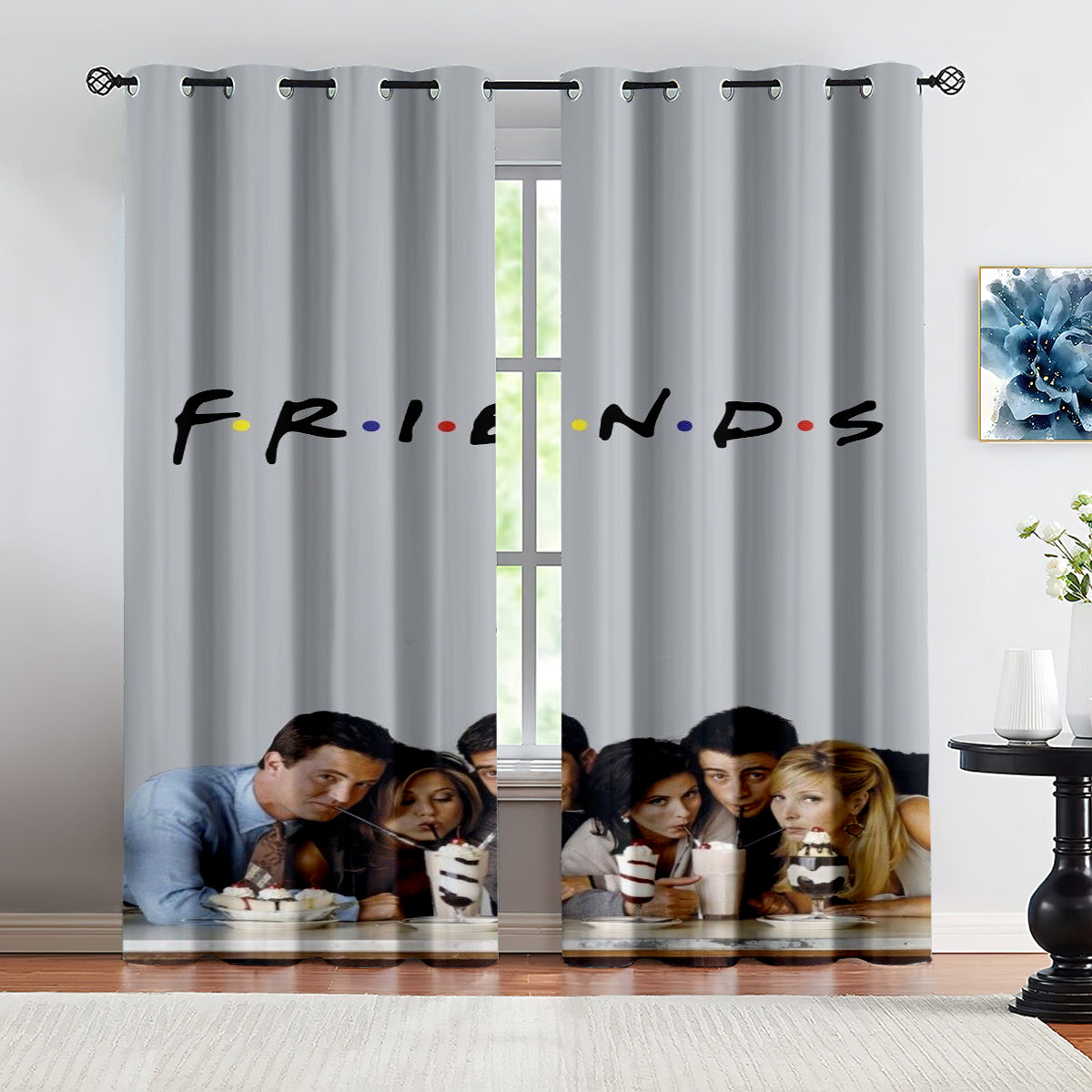 Friends Tv Curtains Pattern Blackout Window Drapes