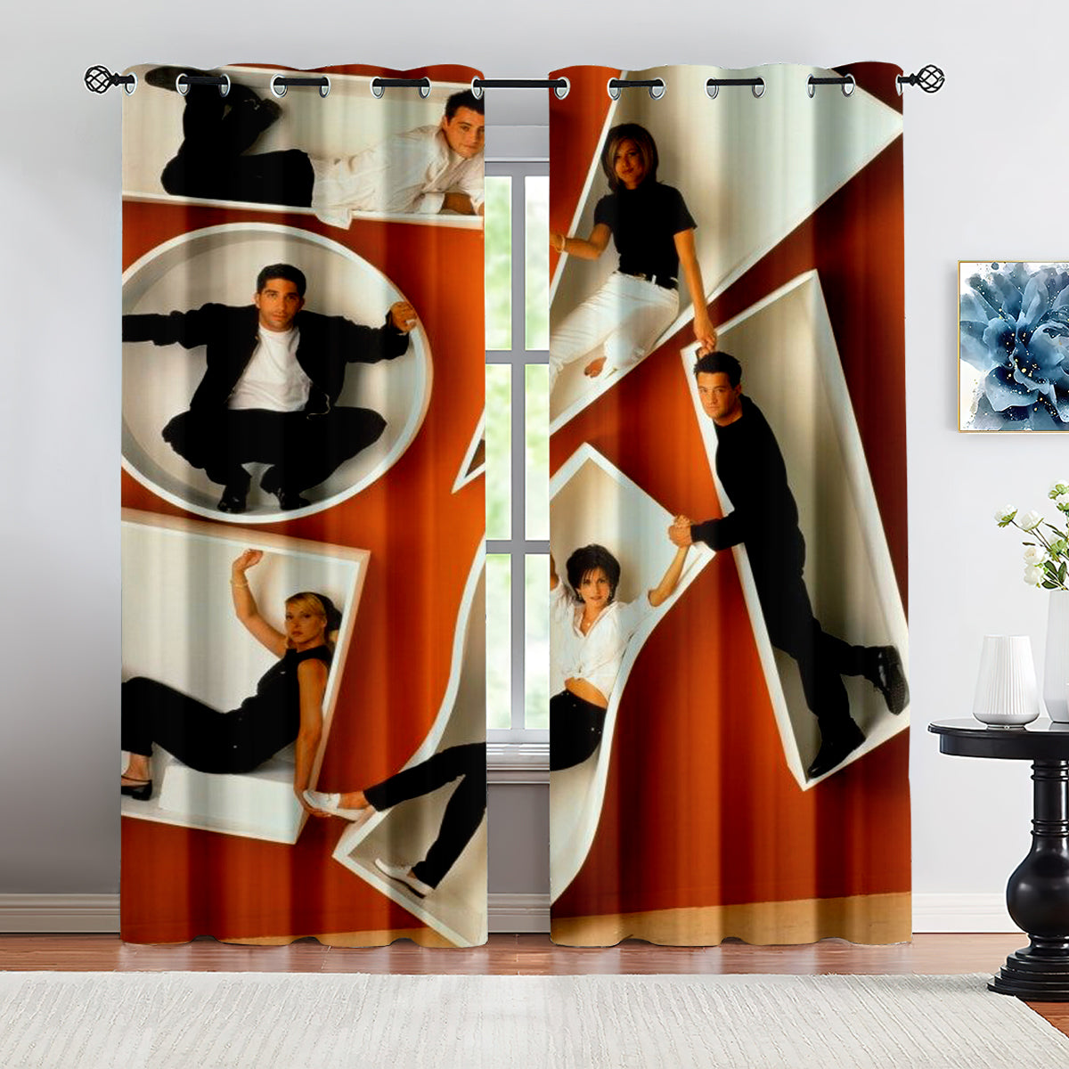 Friends Tv Curtains Pattern Blackout Window Drapes