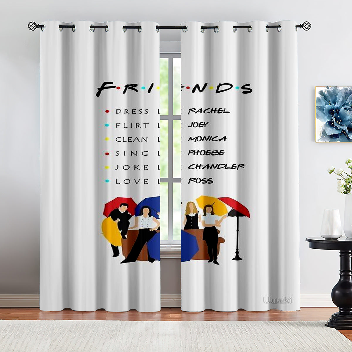 Friends Tv Curtains Pattern Blackout Window Drapes