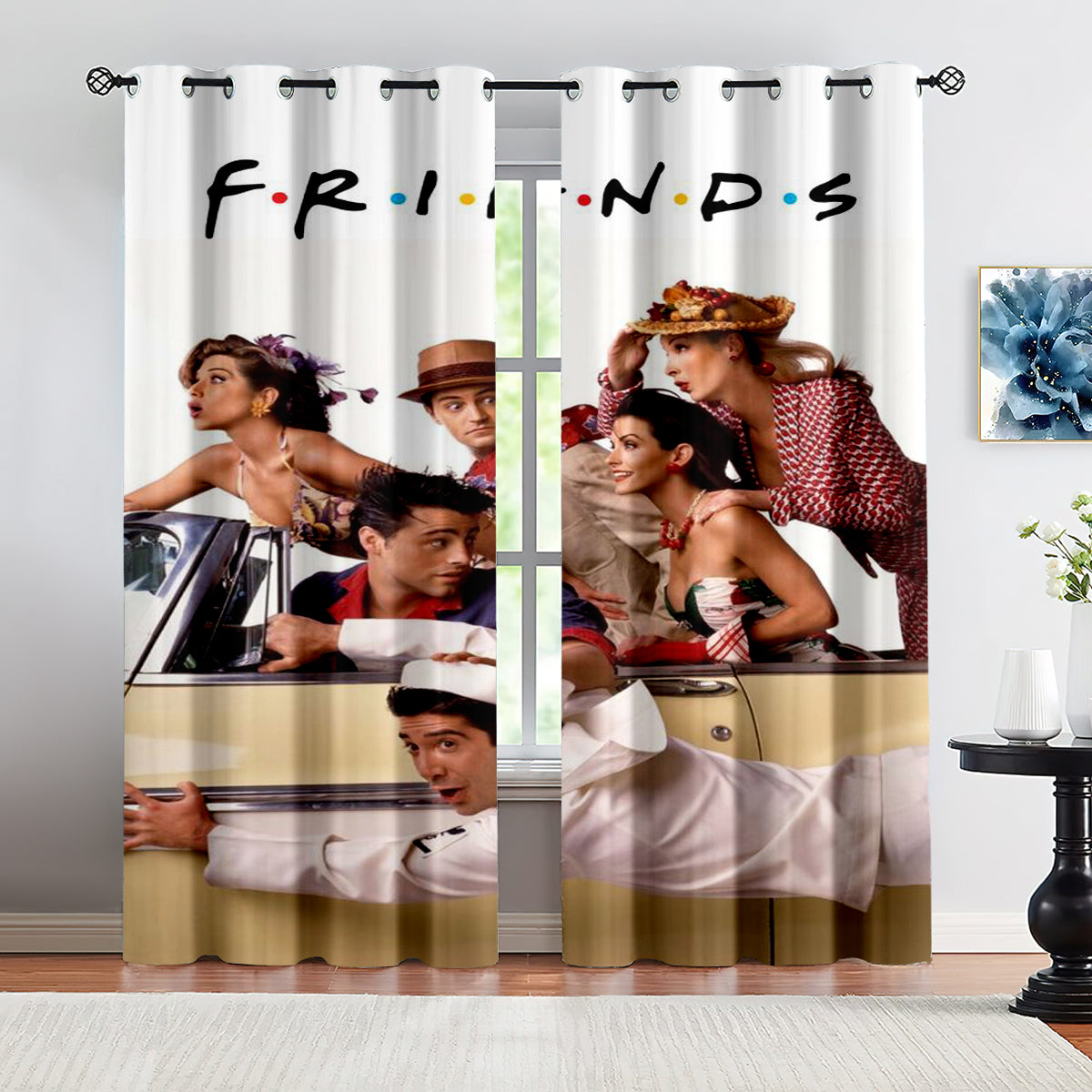 Friends Tv Curtains Pattern Blackout Window Drapes