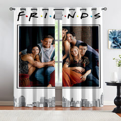 Friends Tv Curtains Pattern Blackout Window Drapes