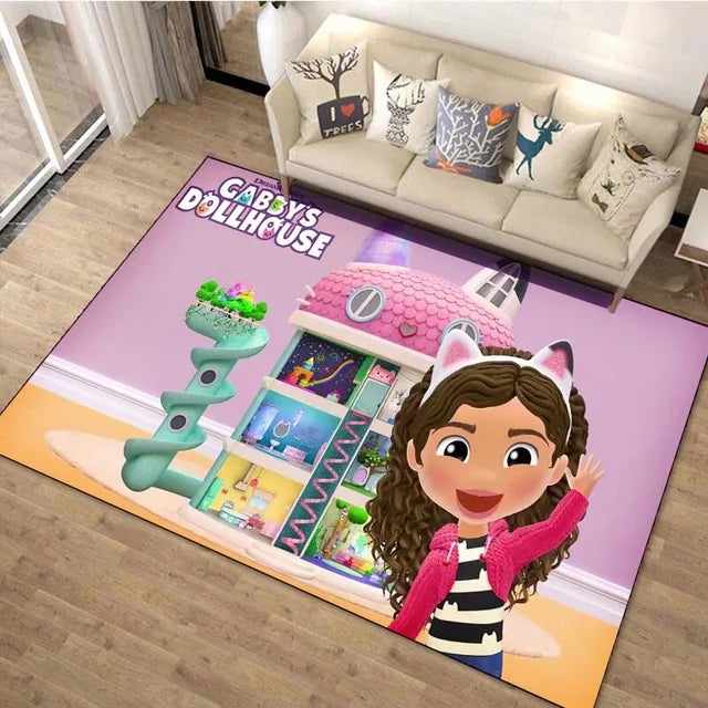 Gabbys Dollhouse Graphic Carpet Living Room Bedroom Sofa Rug Door Mat Kitchen Bathroom Mats for Kids