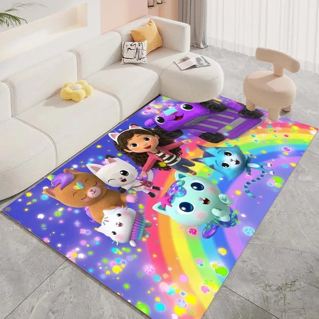 Gabbys Dollhouse Graphic Carpet Living Room Bedroom Sofa Rug Door Mat Kitchen Bathroom Mats for Kids