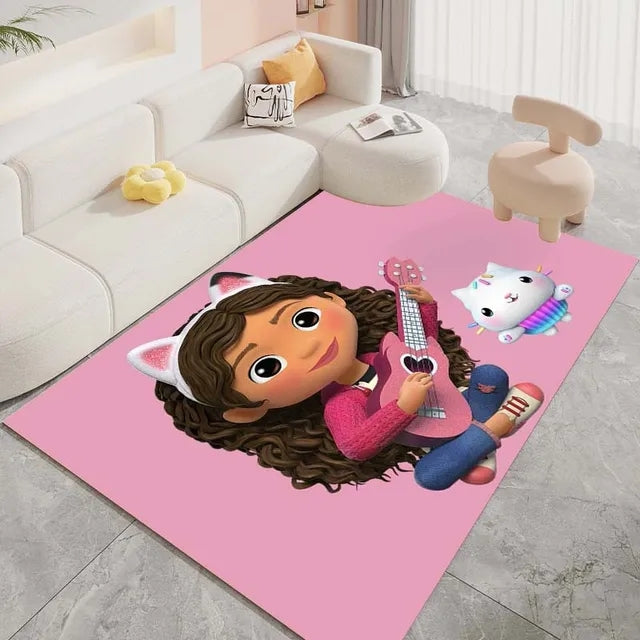 Gabbys Dollhouse Graphic Carpet Living Room Bedroom Sofa Rug Door Mat Kitchen Bathroom Mats for Kids