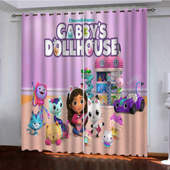 Gabbys Dollhouse Blackout Curtains Drapes for Window Treatment Set