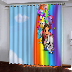 Gabbys Dollhouse Blackout Curtains Drapes for Window Treatment Set