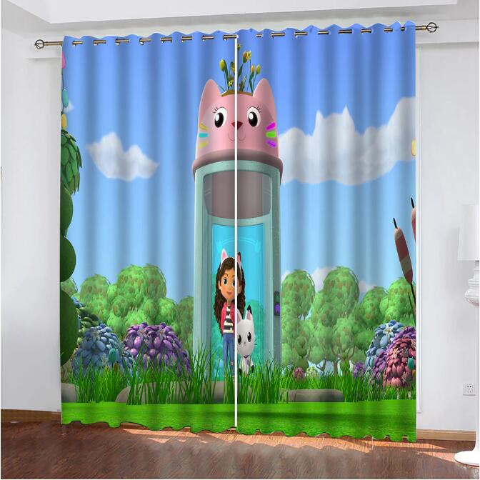 Gabbys Dollhouse Blackout Curtains Drapes for Window Treatment Set