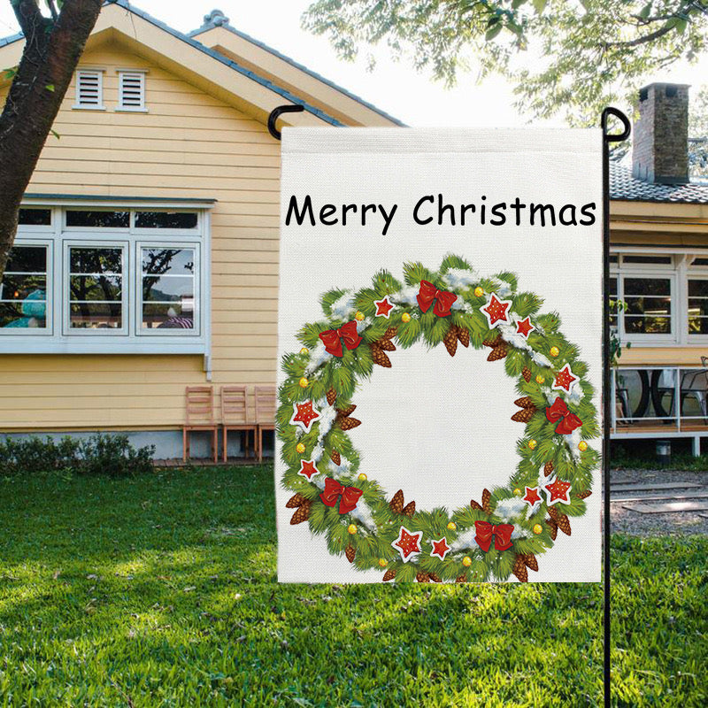 Gift Christmas Flag Banner 30*45CM（11.81IN*17.71IN）