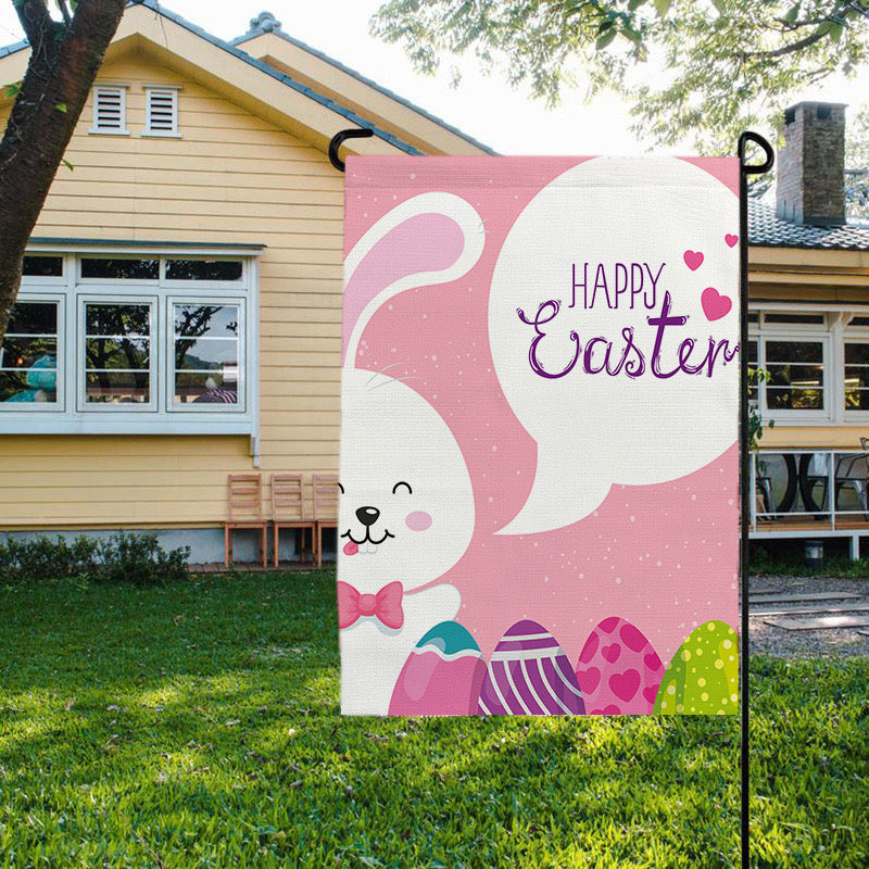 Gift Easter Bunny Flag Banner 30*45CM（11.81IN*17.71IN）