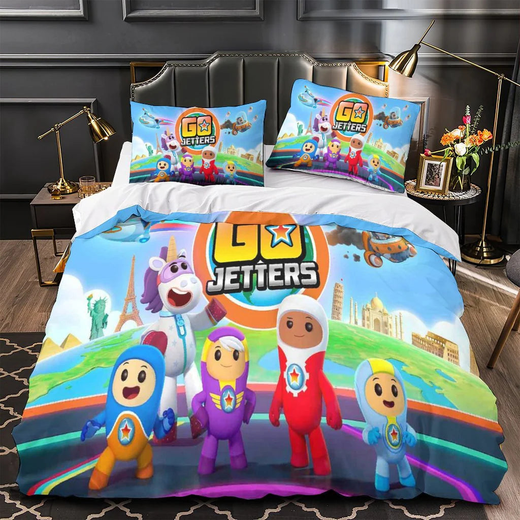 Go Jetters Duvet Cover Quilt Case Pillowcase Bedding Set Without Filler