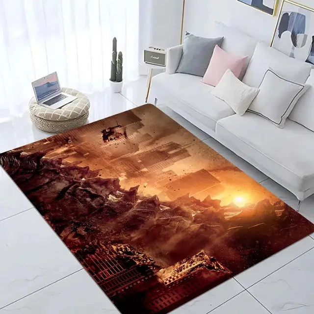 Godzilla Cosplay Carpet Living Room Bedroom Sofa Rug Door Mat