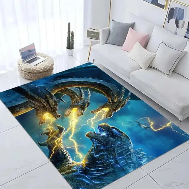 Godzilla Cosplay Carpet Living Room Bedroom Sofa Rug Door Mat