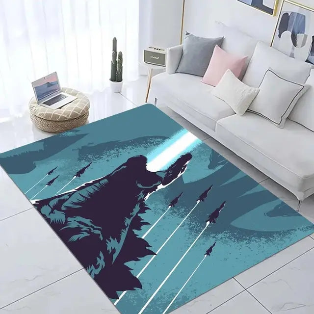 Godzilla Cosplay Carpet Living Room Bedroom Sofa Rug Door Mat