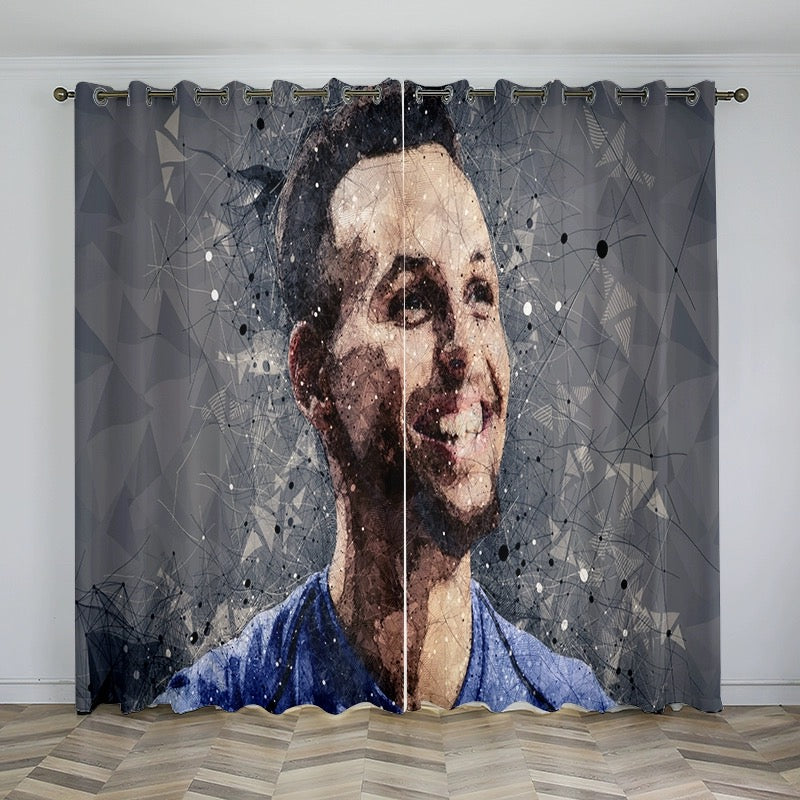 Golden State Basketball  Warriors Blackout Curtain for Living Room Bedroom Window Treatment