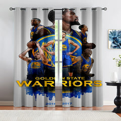 Golden State Basketball Warriors Blackout Curtains Drapes For Window Treatment Set