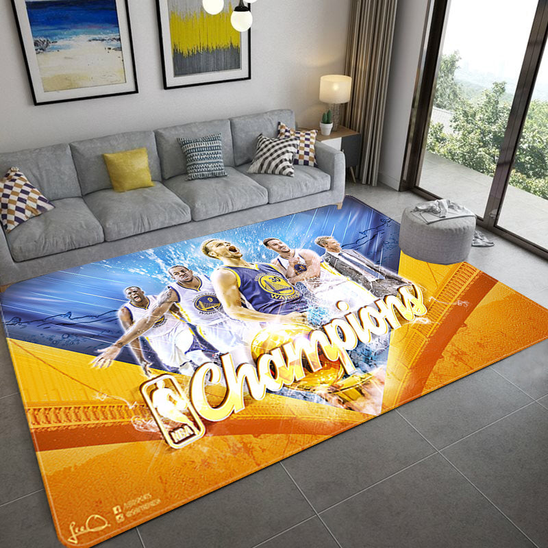Golden State Warriors Carpet Living Room Bedroom Mats Kitchen Bathroom Rugs