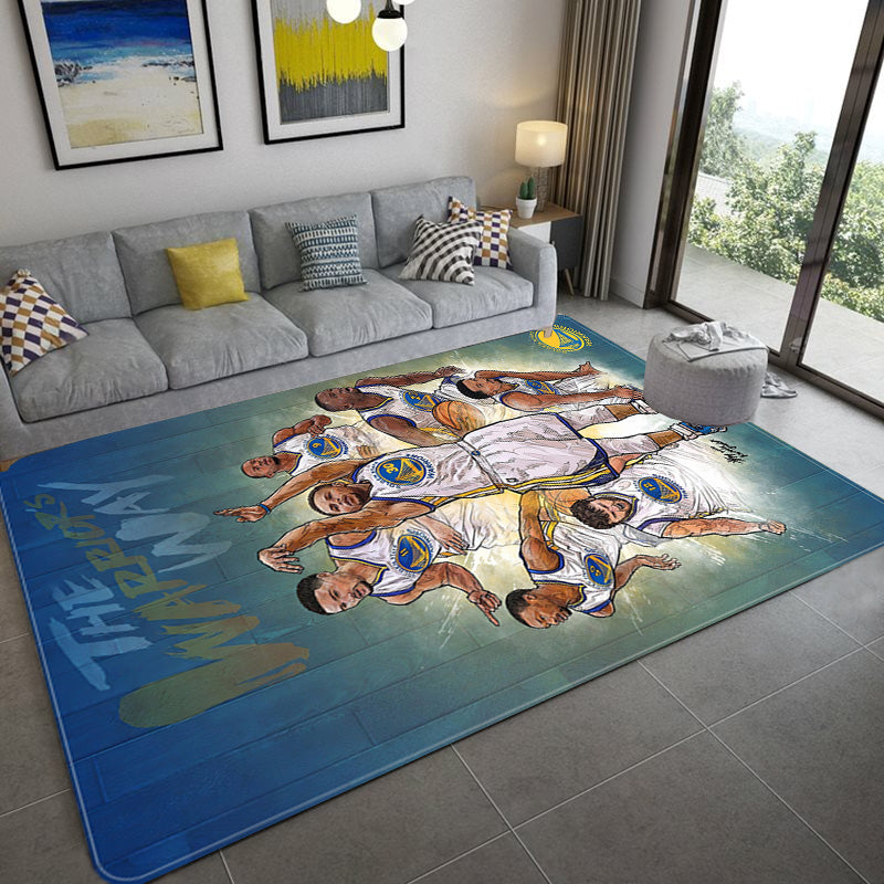 Golden State Warriors Carpet Living Room Bedroom Mats Kitchen Bathroom Rugs