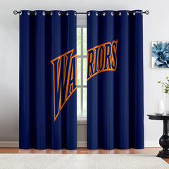 Golden State Basketball Warriors Blackout Curtains Drapes For Window Treatment Set