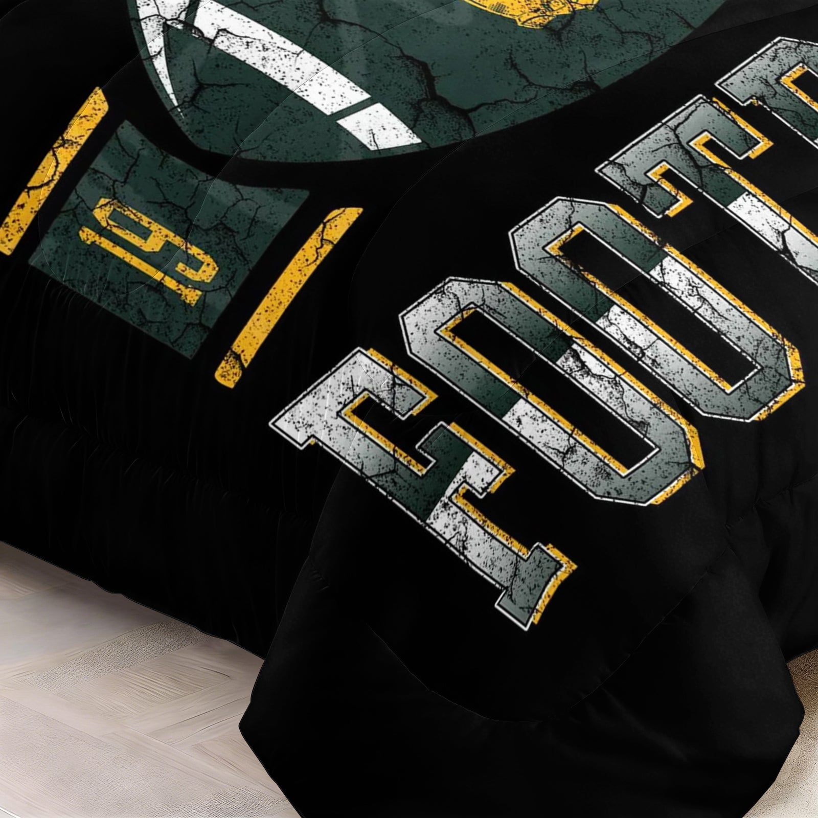 Green Bay Packers Comforter Pillowcase Sets Blanket All Season Reversible Quilted Duvet