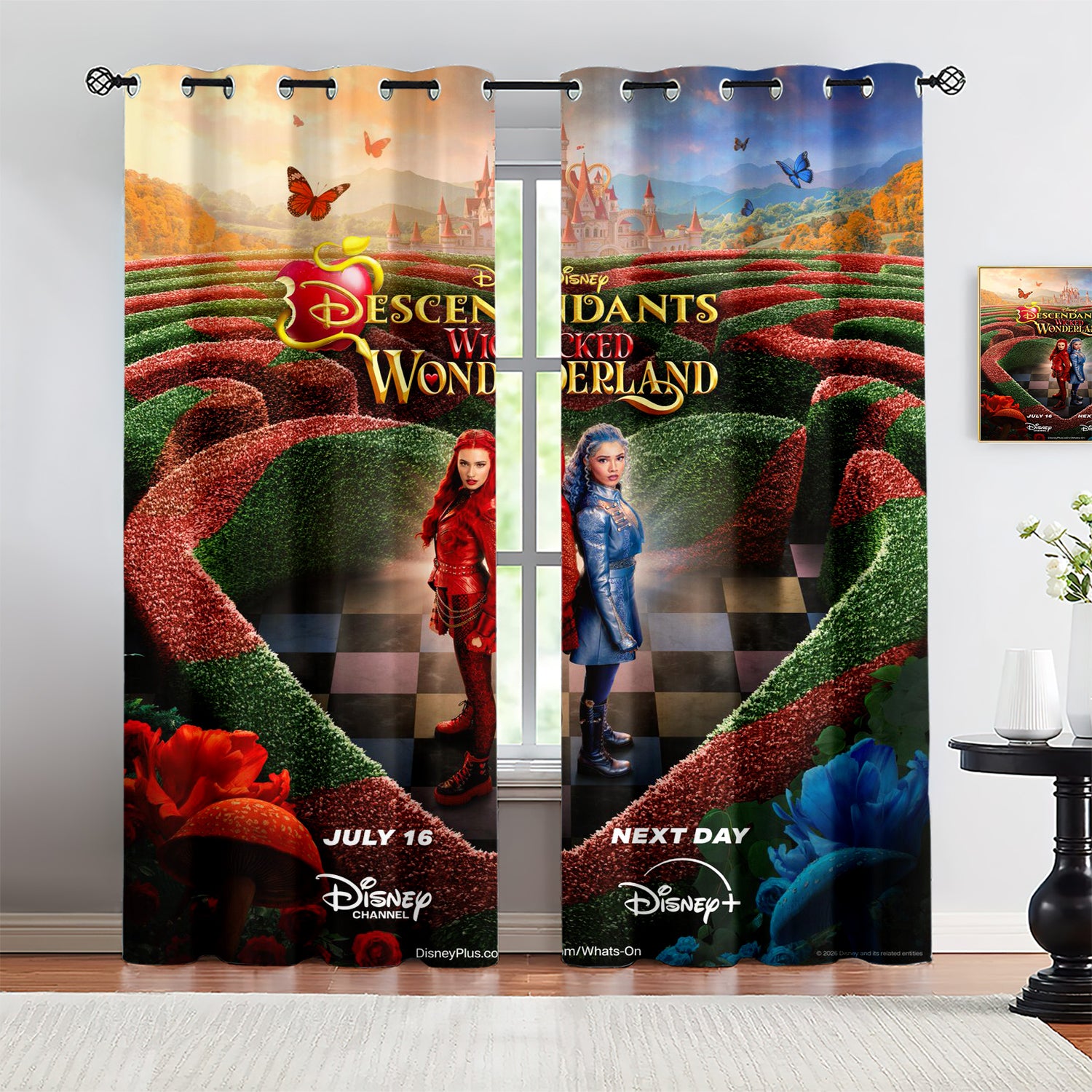 Descendants Wicked Wonderland Blackout Curtains Drapes For Window Treatment Set