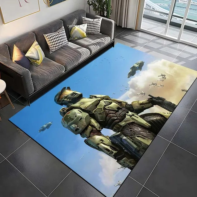 Halo Infinite Graphic Carpet Living Room Bedroom Sofa Rug Door Mat Kitchen Bathroom