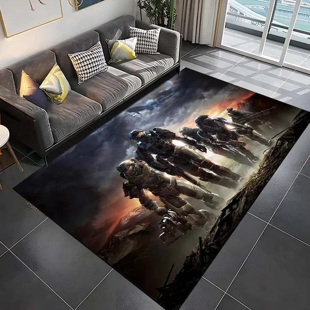 Halo Infinite Graphic Carpet Living Room Bedroom Sofa Rug Door Mat Kitchen Bathroom