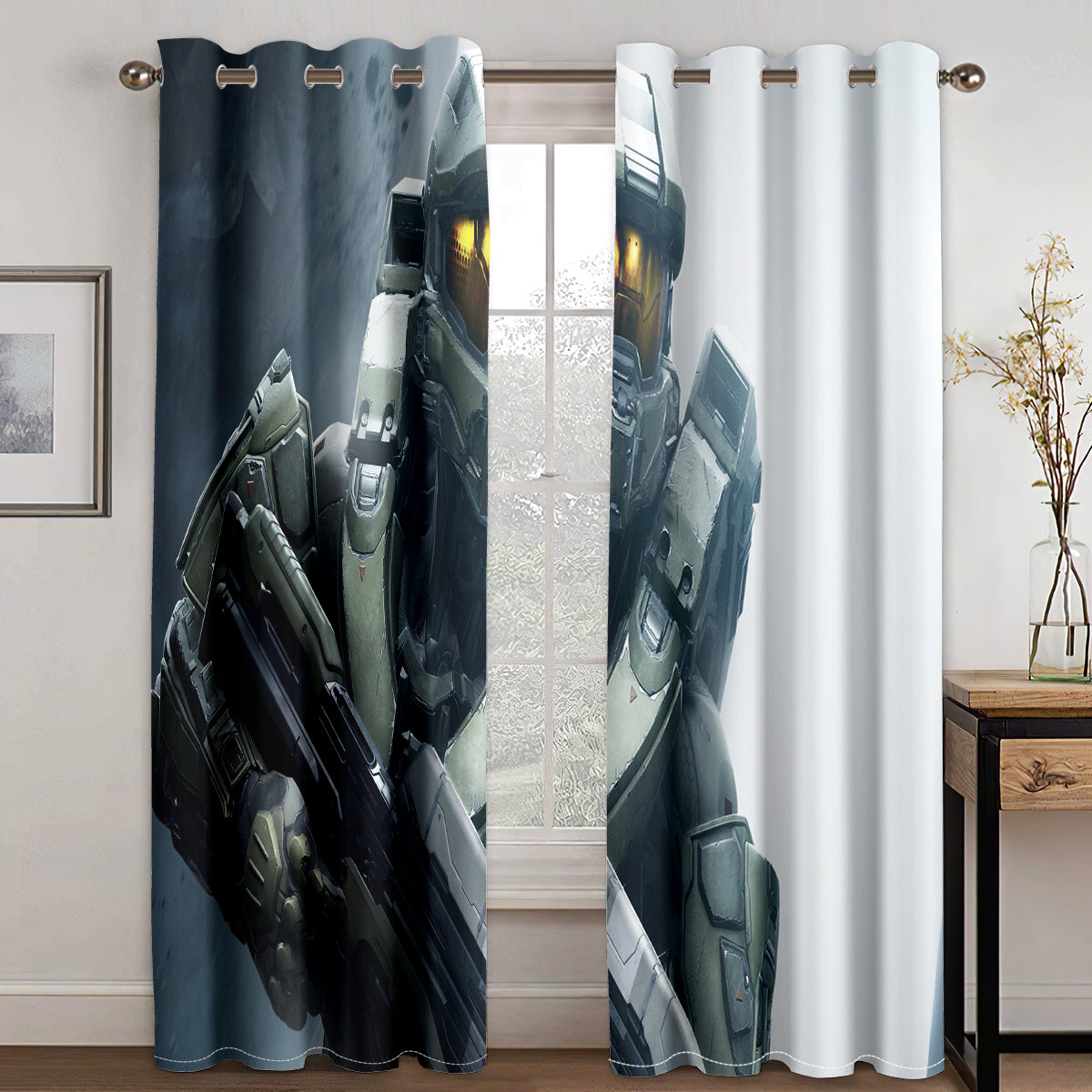 Halo Infinite Blackout Curtain for Bedroom Window Treatment