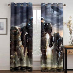 Halo Infinite Blackout Curtain for Bedroom Window Treatment