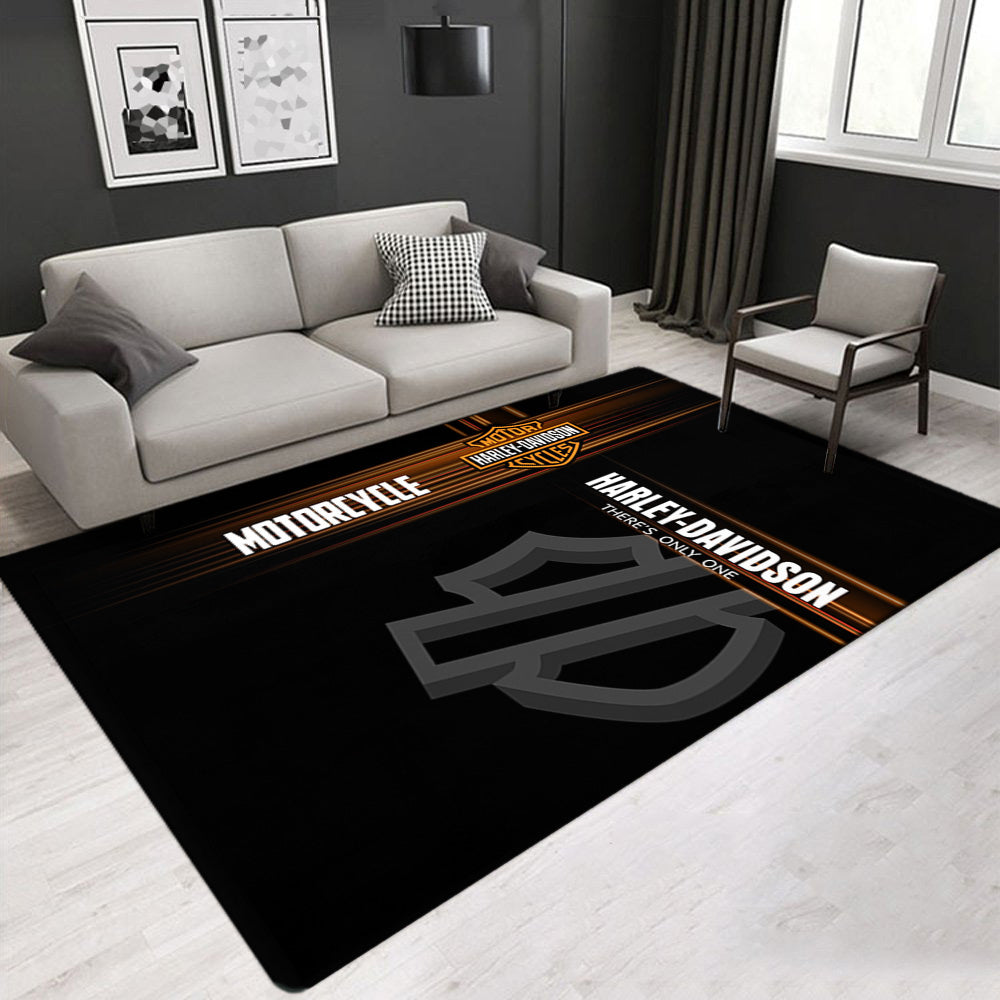Harley Davidson Motorcycle Carpet Living Room Bedroom Mats Kitchen Bathroom Rugs