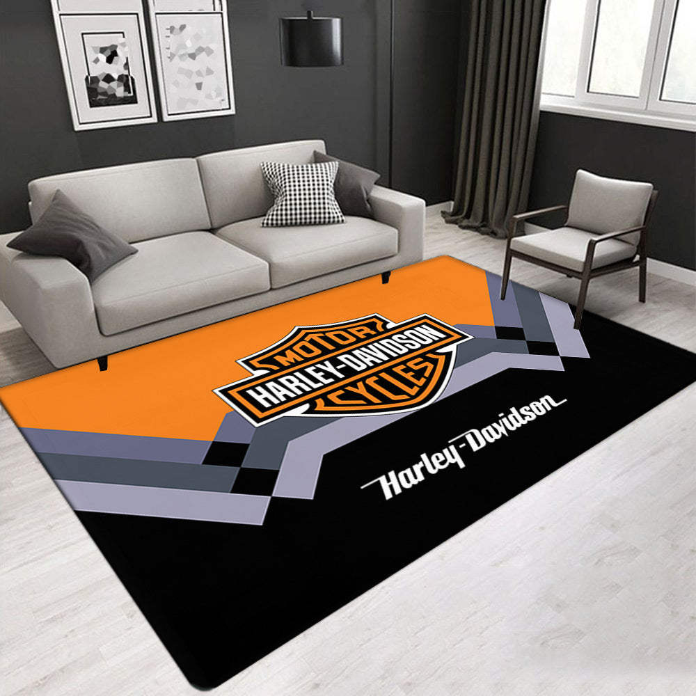 Harley Davidson Motorcycle Carpet Living Room Bedroom Mats Kitchen Bathroom Rugs